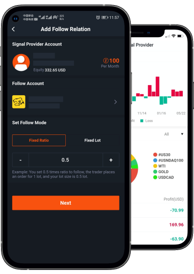 Pocket Forex support users to customize follow mode when they follow the trading signals, which is a great risk adjustment.